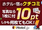 宿の口コミ投稿、写真1枚10P★何枚でもOK!